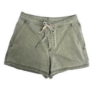 J. Crew Army Green Button Fly High Rise Cotton Shorts XS